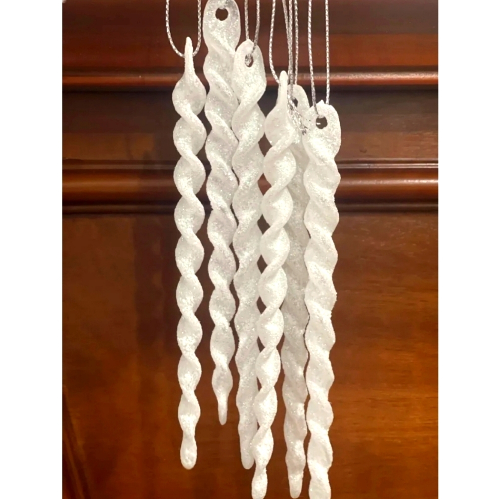 Pack of 10 Christmas icicle Ornaments